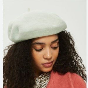 Topshop Beret All White Hat NWT